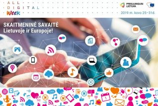 Šiemetinė „Skaitmeninė savaitė“ – apie skaitmenines technologijos ugdymui
