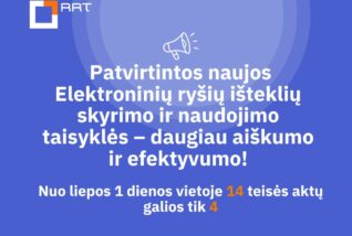 Patvirtinos naujos Elektroninių ryšių išteklių skyrimo ir naudojimo taisyklės